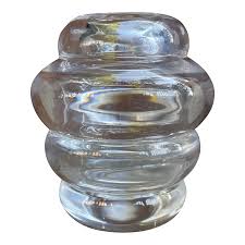 1940s Elis Bergh Kosta Boda Vase Hooped Crystal Art Deco ...