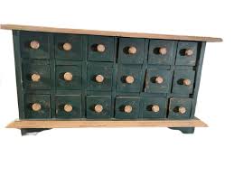Early 20th Century Antique Wooden 18 Drawer Apothecary Cabinet | Chairish