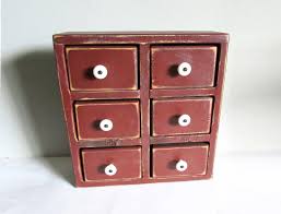 Painted Wood, 6 Drawer Chest, Multi Drawer Wall Cabinet Porcelain Pulls 13 X 4.25 X 13.5 Inches Tall FREE SH - Etsy Canada