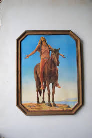 1930 Vintage , American Indian Famous Lithograph " Appeal to ...