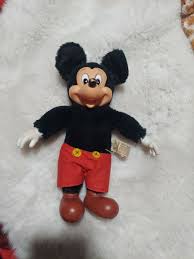 Vintage Disney Mickey Mouse Rubber Face Stuffed Animal Plush Doll Toy Applause | eBay
