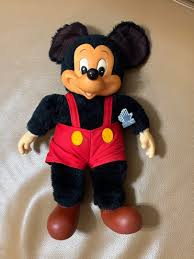 Vintage古董玩具80年代「applause/Disney 」Mickey Mouse 迪士尼米老鼠米奇軟膠娃娃/玩偶, 書籍、休閒與玩具, 收藏、紀念品, 其他古董在旋轉拍賣