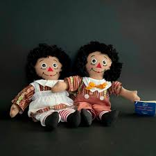 Vintage 2002 Ethnic RAGGEDY ANN & ANDY 12" Doll Set by ...