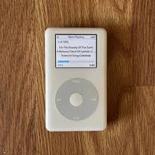 Apple iPod Classic 1/2/3/4th Generation White New battery ...