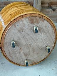 Mid-20th Century Organic Modern Pencil Rattan Rolling ...