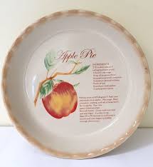 Apple Pie" Recipe Dish Plate- Gold Coast | eBay