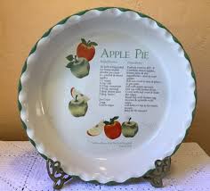 Dennis East Ceramic Deep Dish Apple Pie Recipe Plate 10” - Etsy