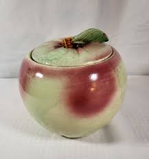 Vintage Mid Century McCoy Apple Cookie Jar | eBay