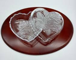 Studio Nova Frosted & Embossed Winter Rose Crystal Glass ...