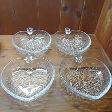 VINTAGE 8 SCHÖNE alte Schalen Dessertschalen Eisschalen Glas ...