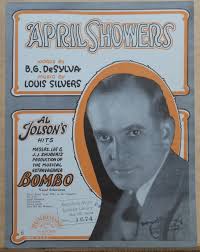 April Showers - 1921 sheet music from musical Bombo, Al ...