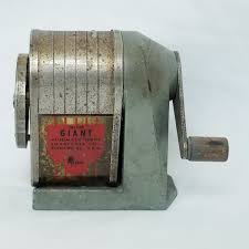 vintage Apsco Deluxe Giant hand crank pencil sharpener 6 ...