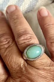 David Yurman Sterling Silver Oval Aqua Chalcedony & Diamond ...