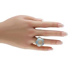 Pasquale Bruni 18K Rose Gold 1.28ct Diamond and Topaz Ring For Sale at 1stDibs