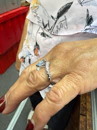 Chanel Aquamarine Diamond Comete Star 18k White Gold Ring For Sale at 1stDibs