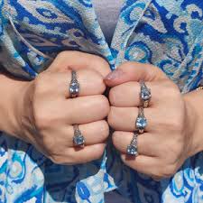 Aqua Sterling Silver Ring – Marie's Jewelry Store