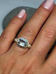 925 STERLING SILVER GOLD PLATED TOPAZ RING SIZE 6 | eBay