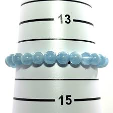 6mm Aquamarine Gemstone Stretch Bracelet - Etsy