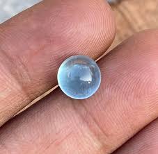 9 MM Natural Top Color Aquamarine Round Shape Cabochons ...