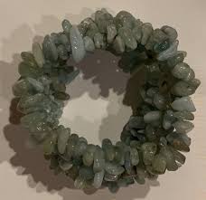 STONES WIDE CUFF STRETCH BRACELET, LIGHT BLUE, NEW | eBay