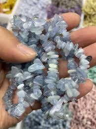 5 Pcs Blue Aquamarine Chips Stretchy String Bracelets|energy ...
