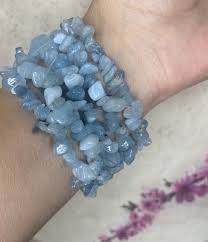 Aquamarine Chip Bracelet – Meta Moon Crystals