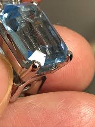 1.Vintage Chr.Dior Silver Tone Blue Rectangle Crystal Clip on Earrings 3/4",9.8g | eBay