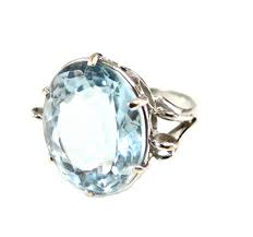 Vintage Aquamarine Solitaire Ring | Cynthia Findlay Fine ...