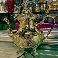Moroccan Handmade Big Size Teapot , Engraved Elegant Tea ...