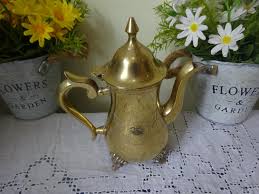 Vintage Brass Coffee Pot / Tea Pot of Islamic Design Middle ...