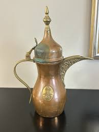 ISLAMIC ARABIC METAL COFFEE POT / DALLAH 11 INCHES SAUDI ...