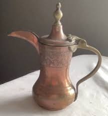 Small Antique Copper Tea Kettle. Brass Handle. 8" Tall ...