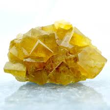 Yellow Fluorite Cluster - Mineral Specimen – CrystalBarista