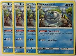POKEMON 4X ARAQUANID 46/149 SUN & MOON BASE SET UNCOMMON NEAR MINT-PLAYSET | eBay