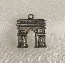 Vintage 3D Stamped Sterling 800 Silver Charm - Arc De ...