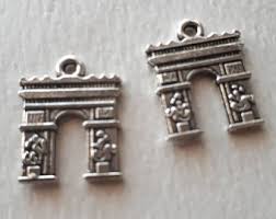 8pcs-2 Sided-silver Tone Triumphal Arch Charm, Arc De ...