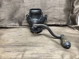 Vtg Antique Crystal Arcade Cast Iron Antique Coffee Mill ...