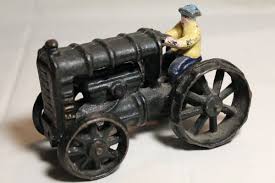 Vintage 1960's Black Ford Cast Iron Toy Tractor *Excellent ...