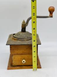 Wooden And Cast-Iron Coffee Grinder with Drawer Hand mill ...