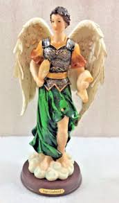 San Gabriel Arch Angel 11" poly resin statue figure w/Box | eBay