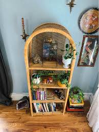70s Arched Wicker Shelf