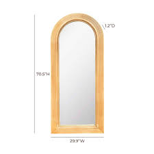 Tanya 70" Rattan Floor Mirror | TOV Furniture