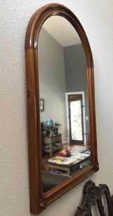 Elegant and Beautiful, Antique Edwardian Oval Arch Mahogany Mirror. Made in England. Large Mirror 39x23x1.75". - Etsy