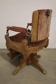 Sold at Auction: Antique Upholstered Koken Barber Chair