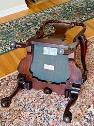 1980s Pair of Red Kindel Winterhur Collection Armchairs - A ...