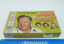 Vintage 1972 All In The Family Archie Bunker's Card Game by Milton Bradley TV | eBay