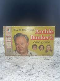 Vtg. All In The Family Archie Bunker's Card Game Milton Bradley 1972 Complete | eBay