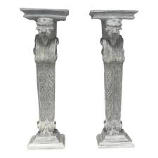 Vintage House Parts Griffin Form Wall Mount Pedestals, a Pair | Chairish