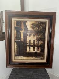 RARE Charlie Ward Pirate Alley New Orleans Oil Canvas Landscape Painting 1982 | eBay