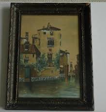 Antique Watercolor of a Venice Canal Scene by Listed Artist Sadie H. Lowes | eBay